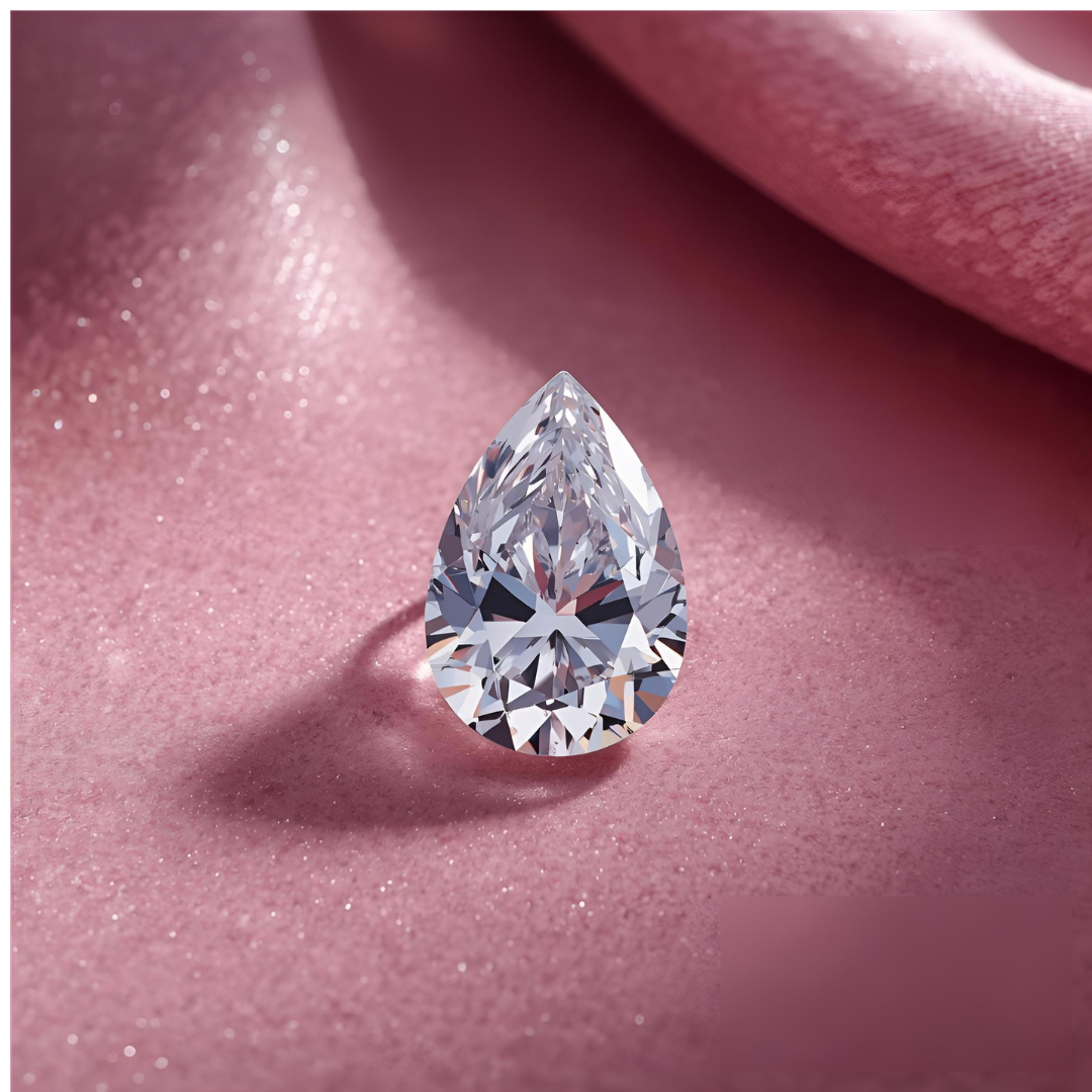 Teardrop-Shaped Diamond